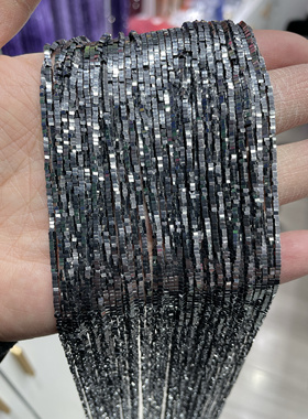 1.5MM 太赫兹小隔片散珠半成品手链项链配件配珠四方形配件配珠