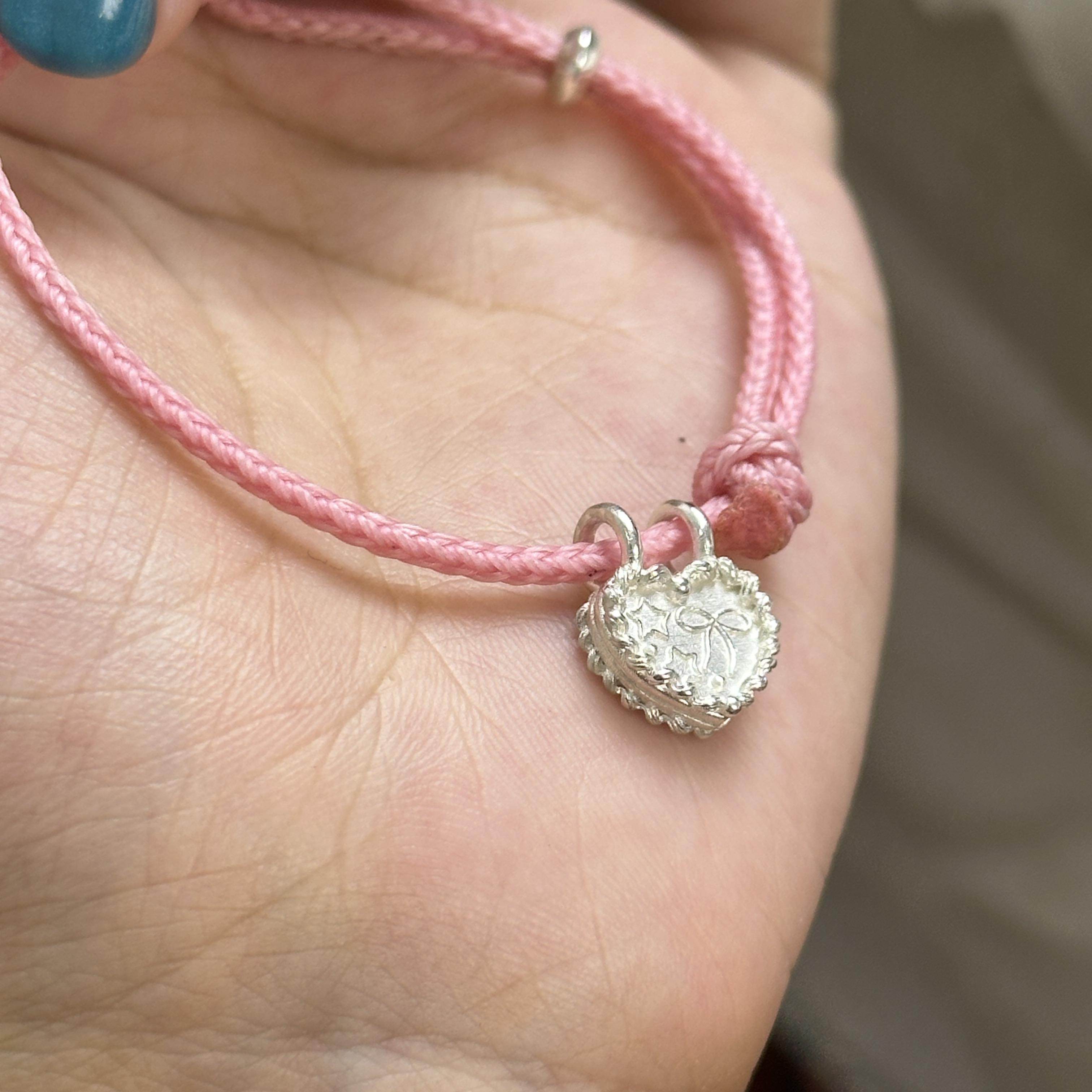 GOOD JEWELRY奶油爱心蛋糕手绳可调节S925手工编绳小众原创,淘宝优惠券,粉丝福利购,淘宝优惠卷