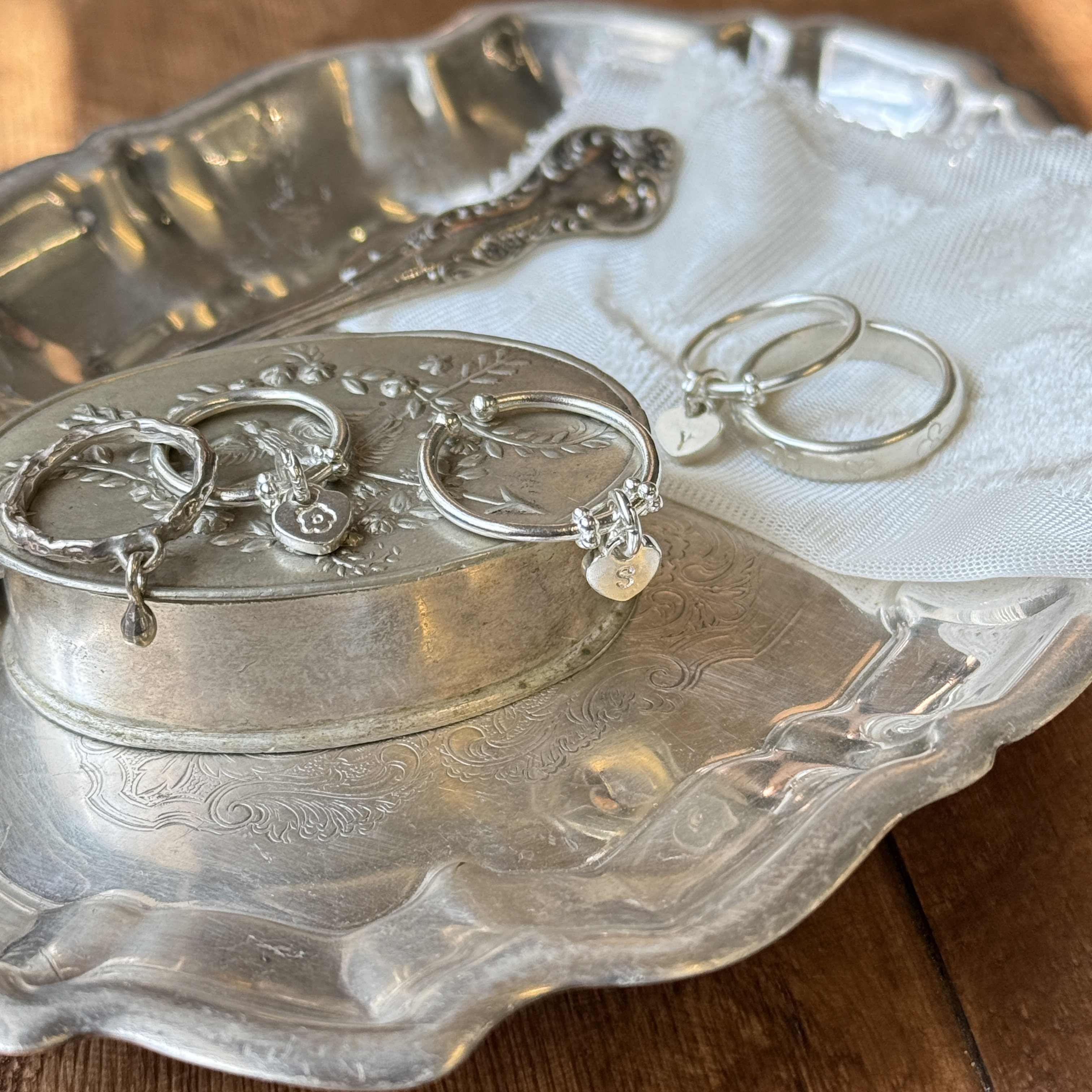 Goodjewelry 「小锁吊坠戒指」925银刻字定制小众开闭口叠戴,淘宝优惠券,粉丝福利购,淘宝优惠卷