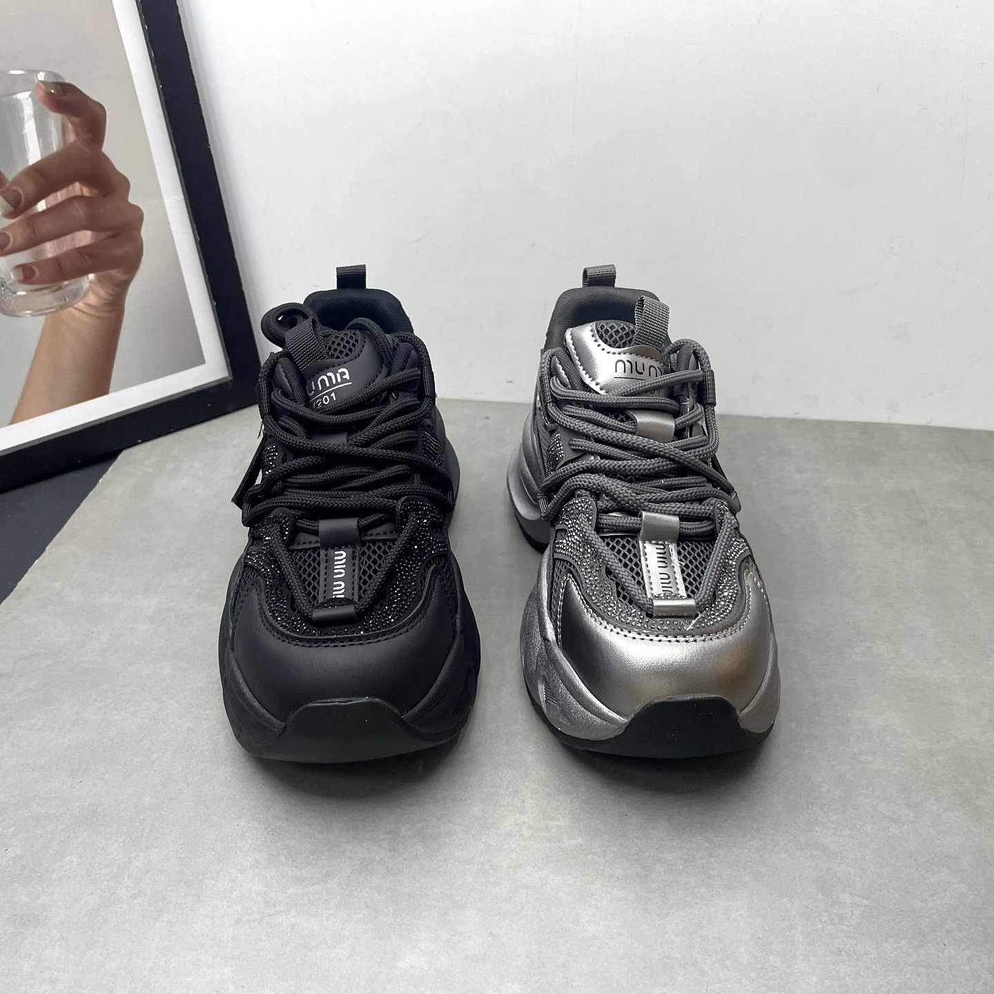 工厂处理女鞋2026春季新款老爹鞋深口系带松糕厚底运动休闲女单鞋,淘宝优惠券,粉丝福利购,淘宝优惠卷