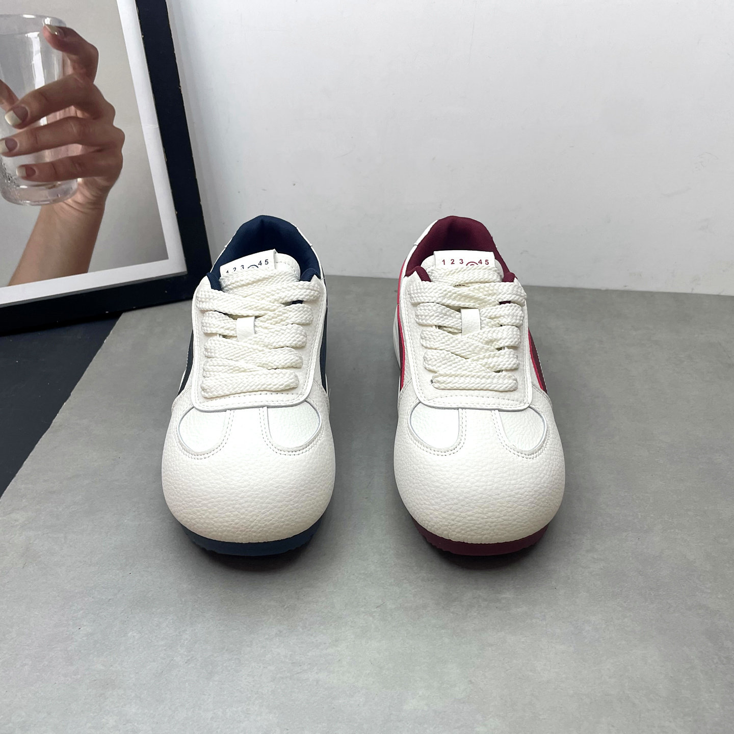 2026春季新款女鞋圆头深口系带平底防滑小白鞋舒适百搭德训鞋板鞋,淘宝优惠券,粉丝福利购,淘宝优惠卷