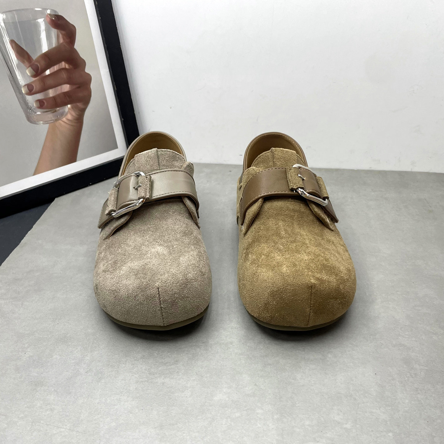 2026春季新款勃肯鞋圆头深口一脚蹬英伦风复古增高厚底休闲女单鞋,淘宝优惠券,粉丝福利购,淘宝优惠卷