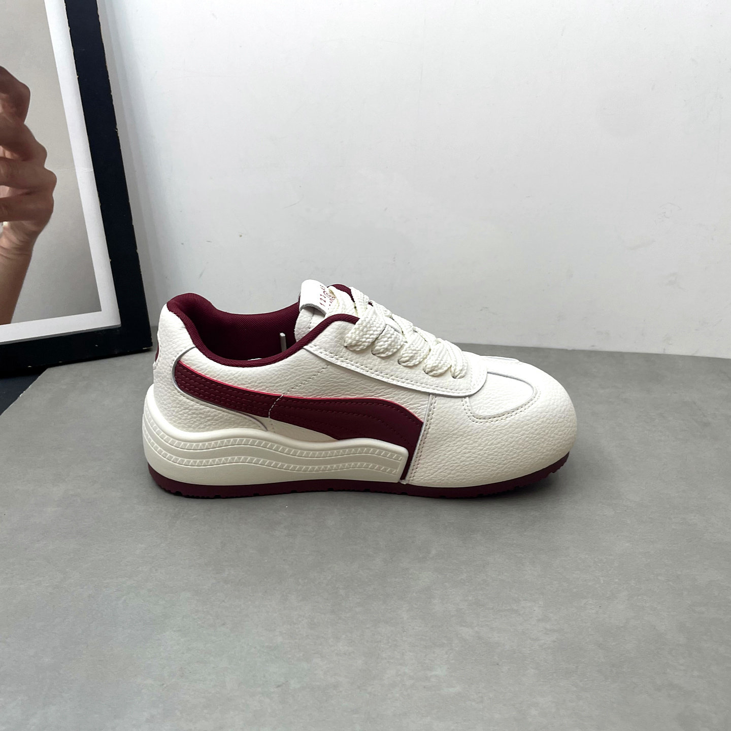 2026春季新款女鞋圆头深口系带平底防滑小白鞋舒适百搭德训鞋板鞋,淘宝优惠券,粉丝福利购,淘宝优惠卷