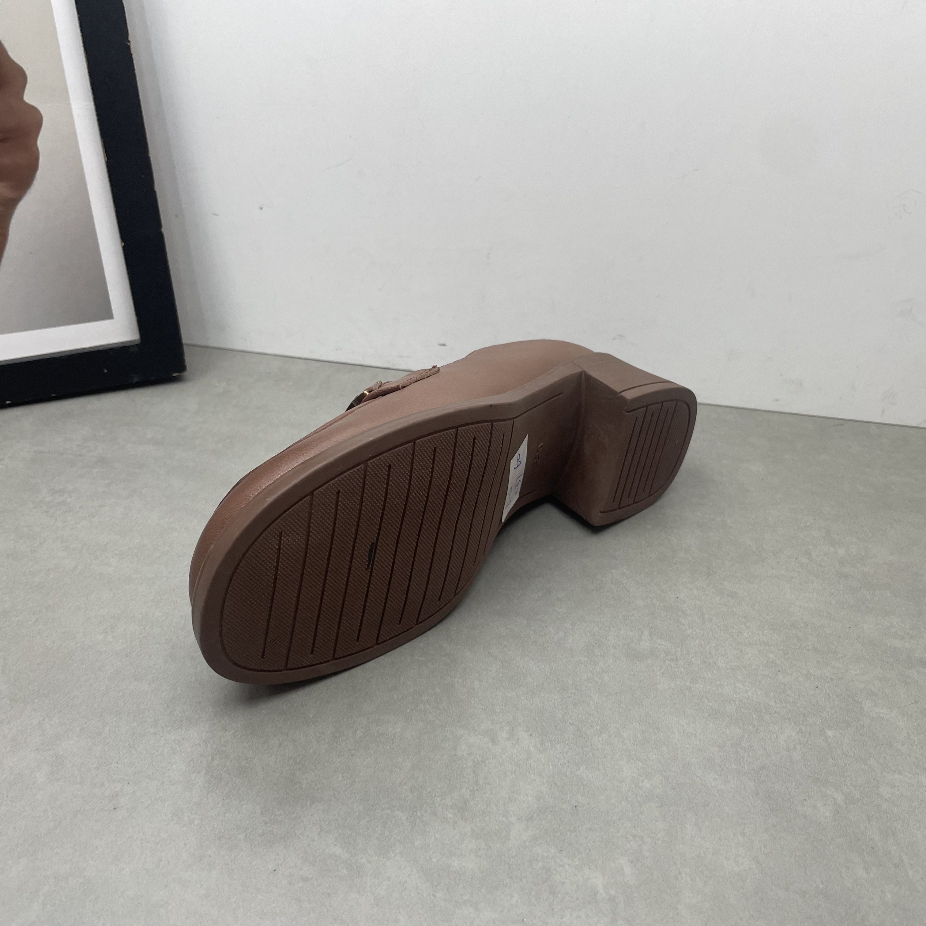 断码清仓处理真皮女鞋懒人一脚蹬粗跟软底英伦风复古乐福鞋女单鞋,淘宝优惠券,粉丝福利购,淘宝优惠卷