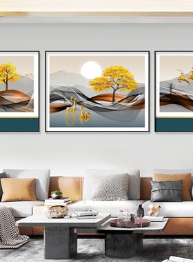 北欧风景墙画大气轻奢装饰画