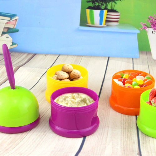 Детская портативная банка для хранения для выхода на улицу, вместительная и большая тара, маленький контейнер для хранения, сухое молоко