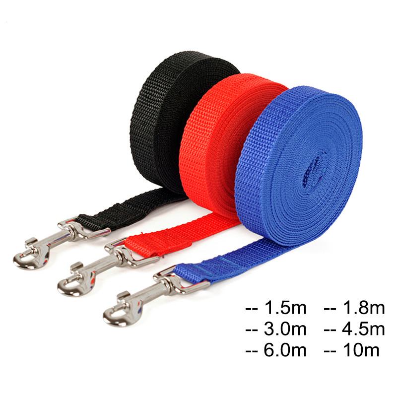 Long Tow Rope Nylon Dog Leashes 3 Colors 1.5M 1.8M 3M 4.5M 6 - 图3