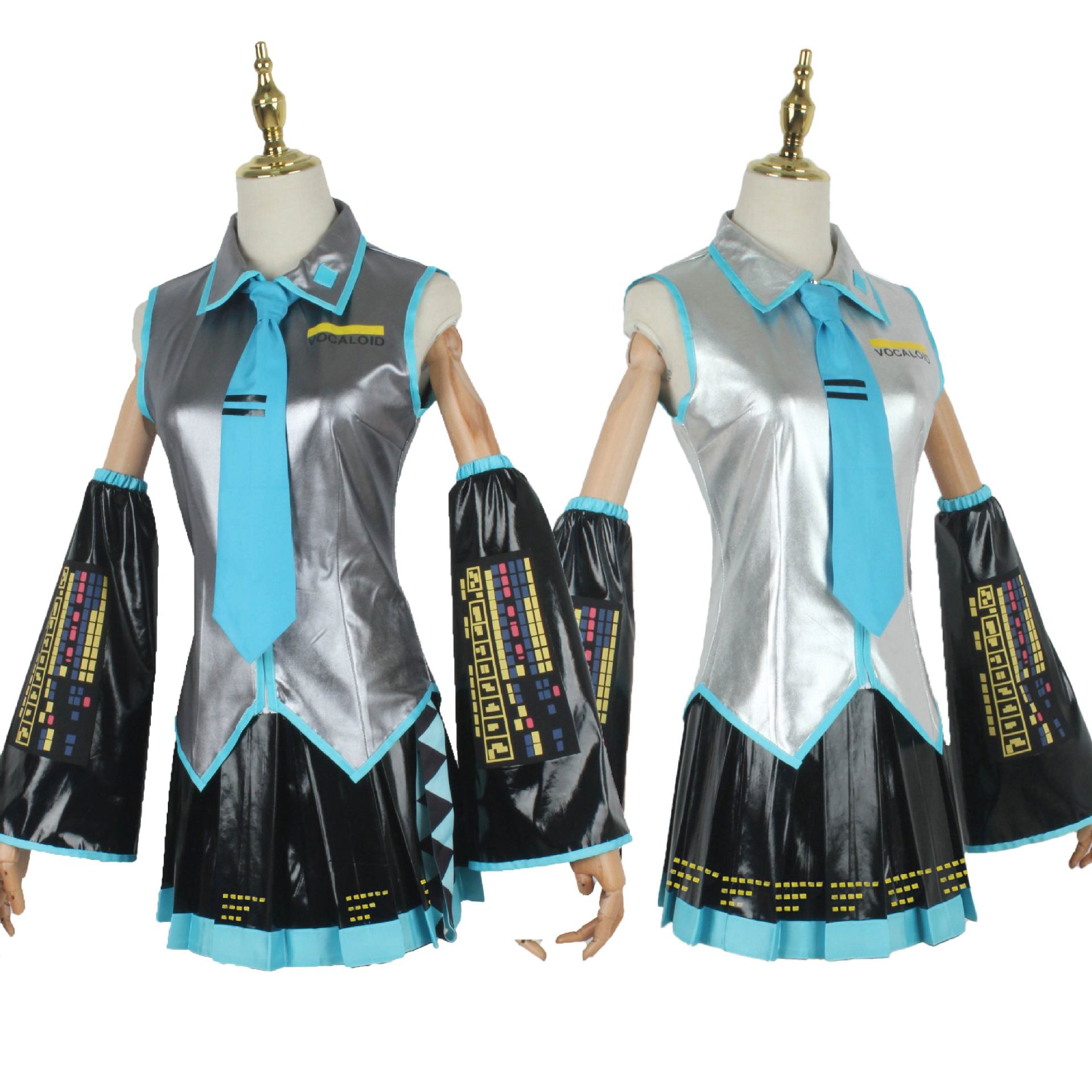 [ready Stock] Hatsune Miku Miku Official Cos Suit Patent Lea - 图0
