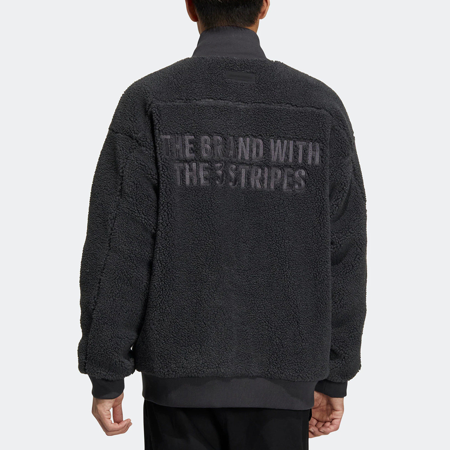 Adidas/阿迪达斯正品新款男子摇粒绒运动宽松夹克外套IK3507 - 图1