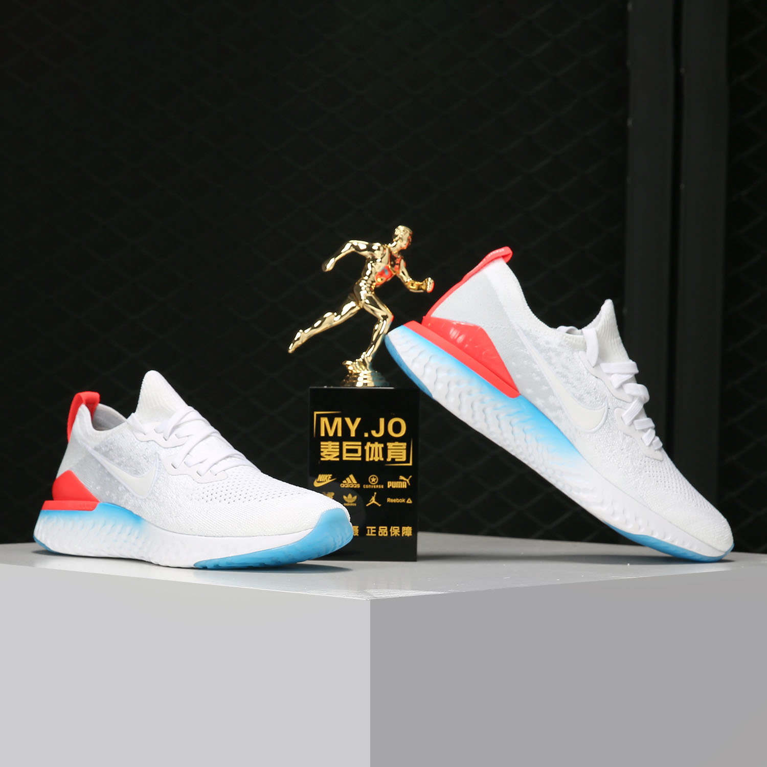 Nike/耐克正品 EPIC REACT FLYKNIT 男子系带跑步鞋 CJ7794-061 - 图0