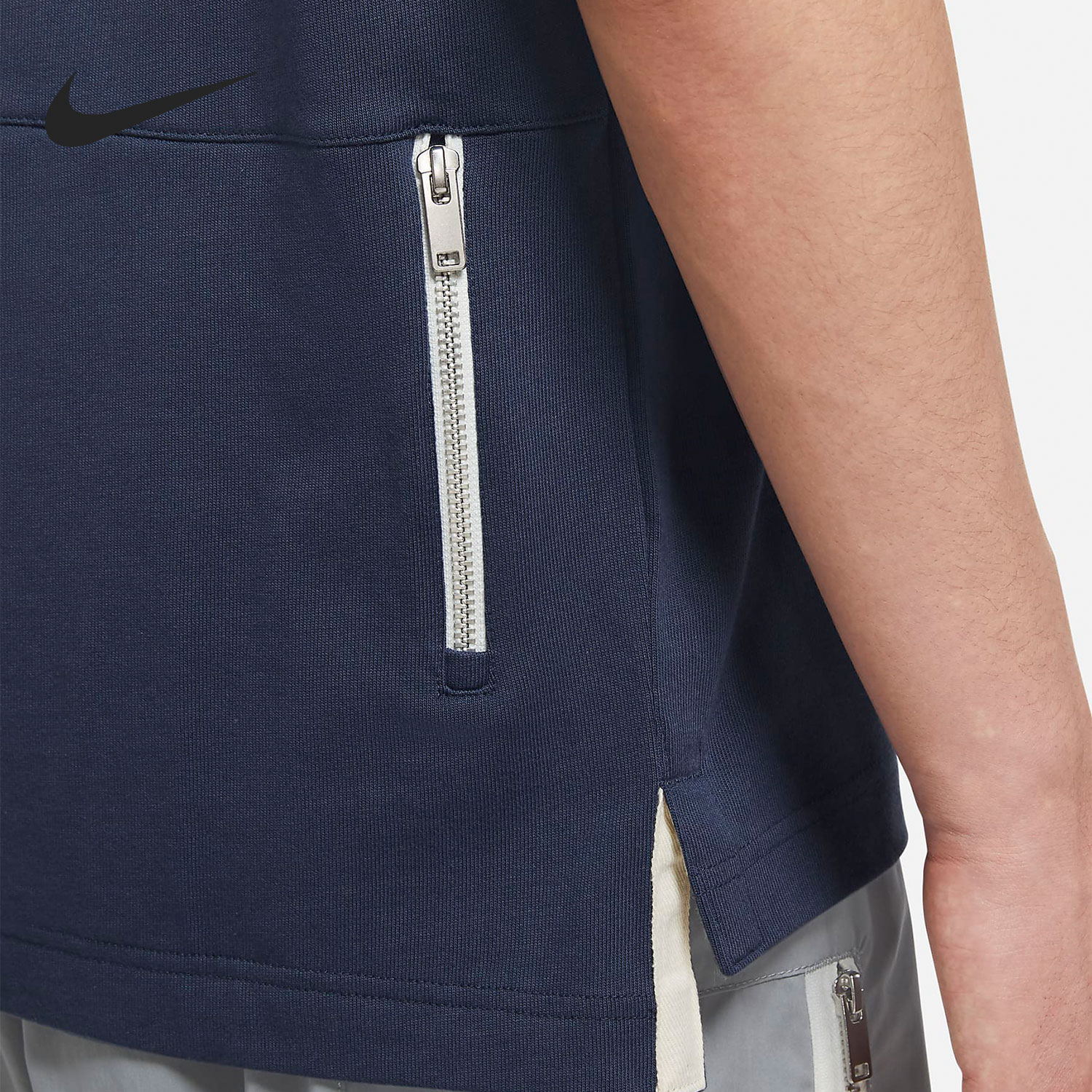 Nike/耐克正品夏季新款男子简约款运动宽松休闲短袖T恤DD7019-437-图2