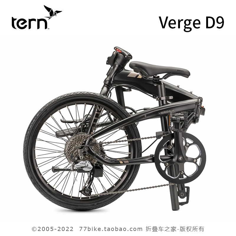 TERN燕鸥 Verge D9折叠自行车 451竞速轮组 22寸铝合金超轻便i捷 - 图2