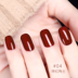 Nail nghệ thuật retro đất sét màu nâu đất sơn móng tay kẹo cao su màu bí ngô bẩn màu cam kéo dài ánh sáng trị liệu màu nhựa khoan móng tay - Sơn móng tay / Móng tay và móng chân sơn móng tay gel Sơn móng tay / Móng tay và móng chân