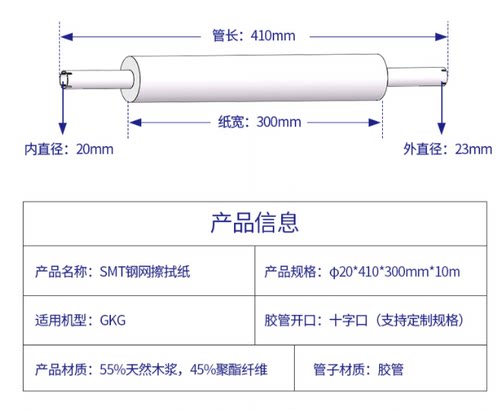 SMT钢网擦拭纸 钢网清洗纸锡膏清洗纸无尘室手GKG G9擦拭纸PP无屑 - 图1