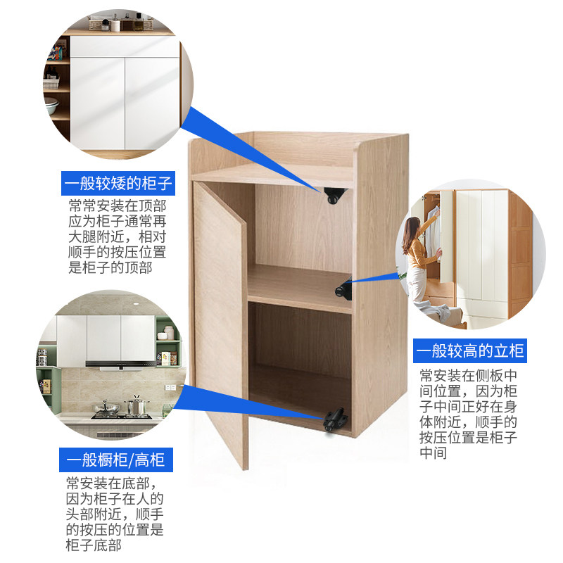 柜门反弹器衣柜磁碰门吸弹跳器按压式对开门免拉手磁碰回弹器,淘宝优惠券,粉丝福利购,淘宝优惠卷