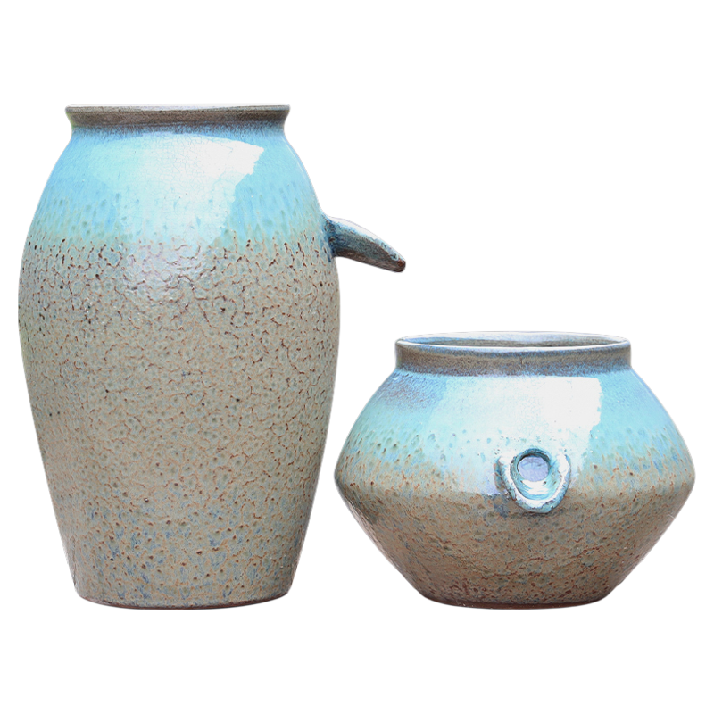 流水无孔花盆摆件古法循环水陶罐造景生态缸瀑布增氧过滤水培养鱼,淘宝优惠券,粉丝福利购,淘宝优惠卷