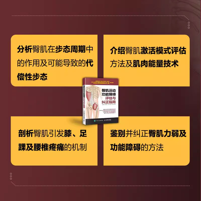 正版臀肌运动功能障碍评估与纠正指南 人民邮电 健身教练书籍 运动解剖学运动训练学 运动康复书籍肌筋膜松解术 康复训练指导书 - 图3