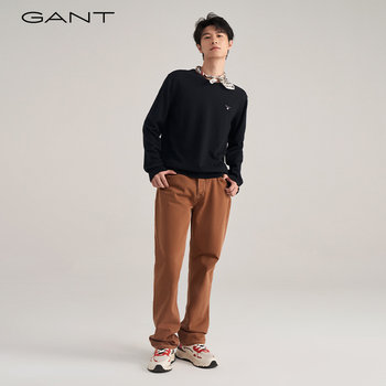 GANT Gant ເສື້ອຍືດຄໍແບບງ່າຍດາຍຂອງຜູ້ຊາຍໃຫມ່ 88161