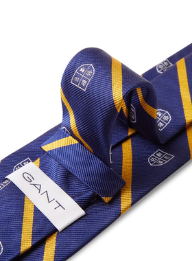 GANT/甘特男桑蚕丝撞色条纹领带