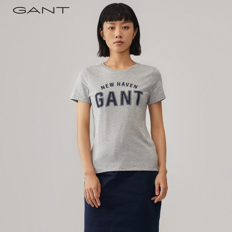 GANT甘特女士运动短袖重磅T恤|4203443