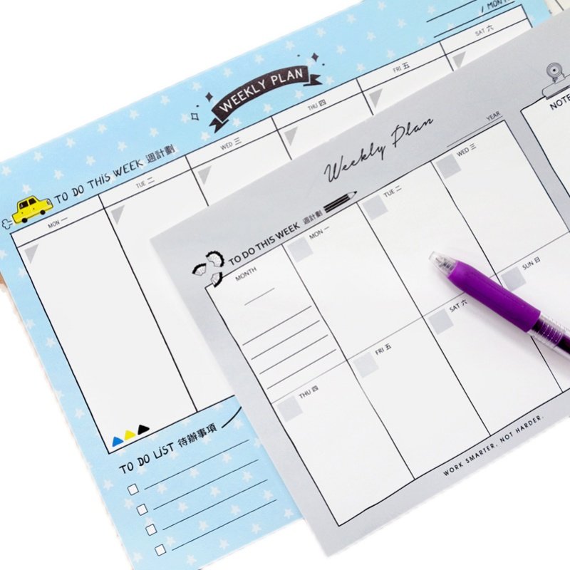 SEASON台湾四季自填周计划纸25K桌历台历日程本日月历记事计划本,淘宝优惠券,粉丝福利购,淘宝优惠卷