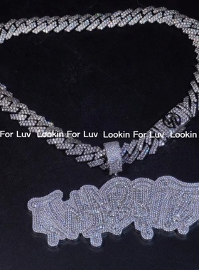 【定制欣赏】Lookin For Luv/满钻融字母吊坠