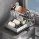 Kitchen countertop stainless steel dish drain rack sink bowl plate bowl plate bowl plate bowl chopstick storage rack multi-function storage rack bowl rack