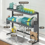 Полка для кухонной раковины, выдвижная полка для хранения посуды из алюминиевого сплава, столешница, многофункциональная стойка для слива бассейна