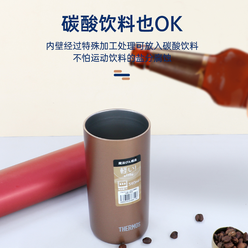 2024新款日本膳魔师保温杯办公室咖啡杯马克杯男啤酒杯 340/420ml - 图0