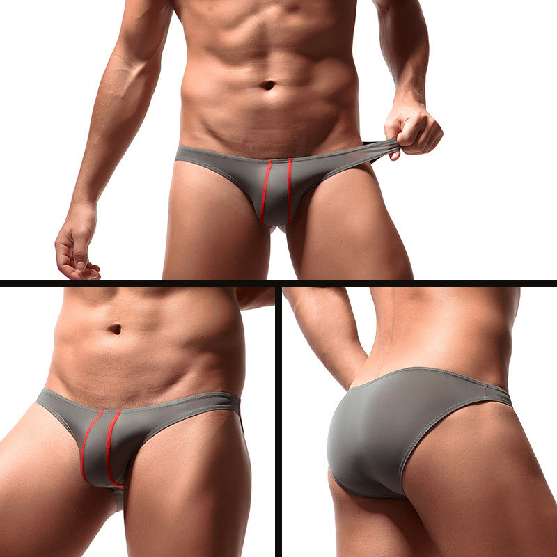 男士性感三角内裤冰丝薄款低腰U凸舒适透气长线时尚弹力个性潮男,淘宝优惠券,粉丝福利购,淘宝优惠卷