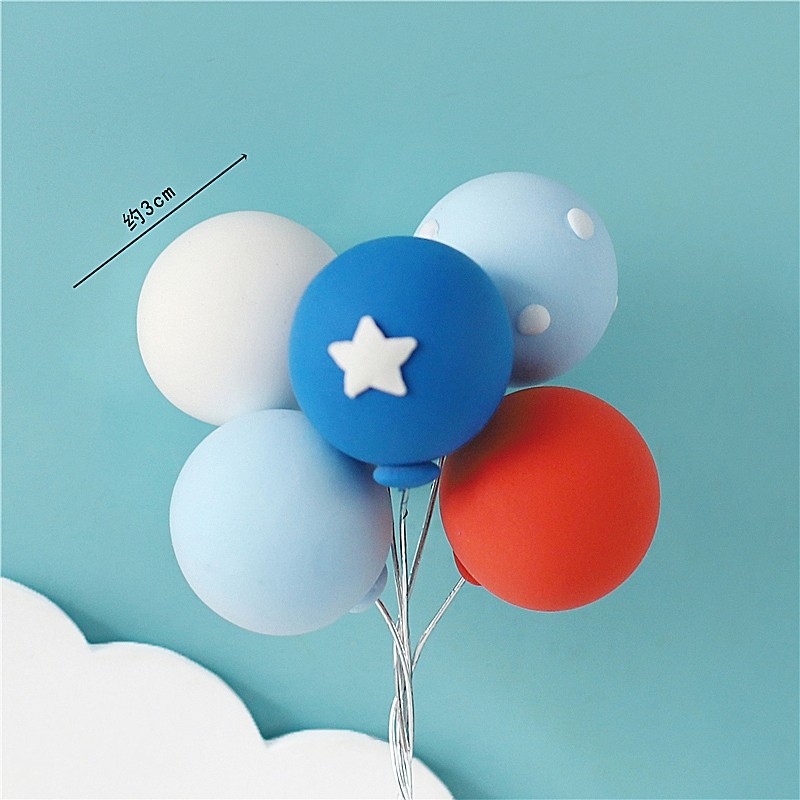 烘焙蛋糕装饰 气球串 黏土气球 生日蛋糕插牌插件派对装扮,淘宝优惠券,粉丝福利购,淘宝优惠卷