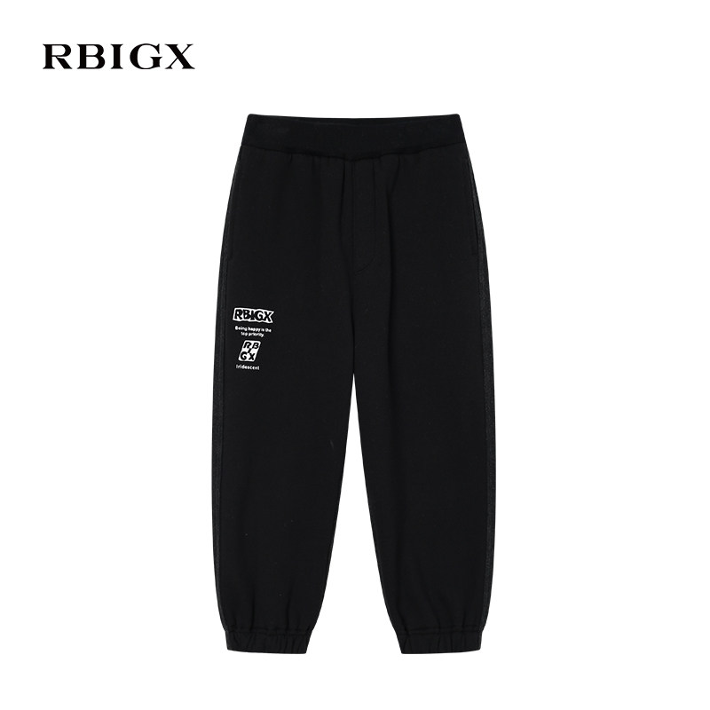 RBIGX瑞比克童装冬季新款潮流男童帅气休闲牛仔拼接运动裤,淘宝优惠券,粉丝福利购,淘宝优惠卷