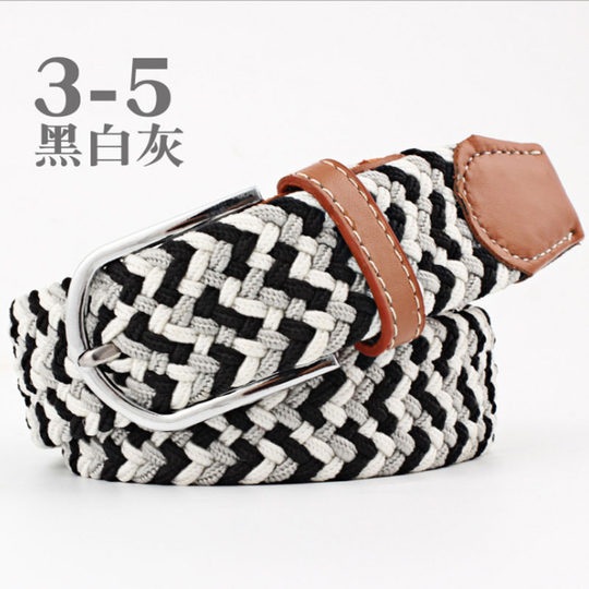 Elastic, seamless and punch-free woven breathable pants waistband