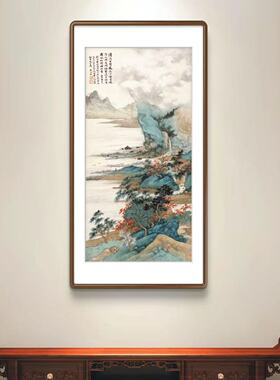 霜林烟浦吴湖帆国画山水画