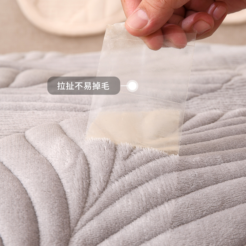 2022新款加厚牛奶绒盖巾毛绒沙发垫 怡沁园沙发垫