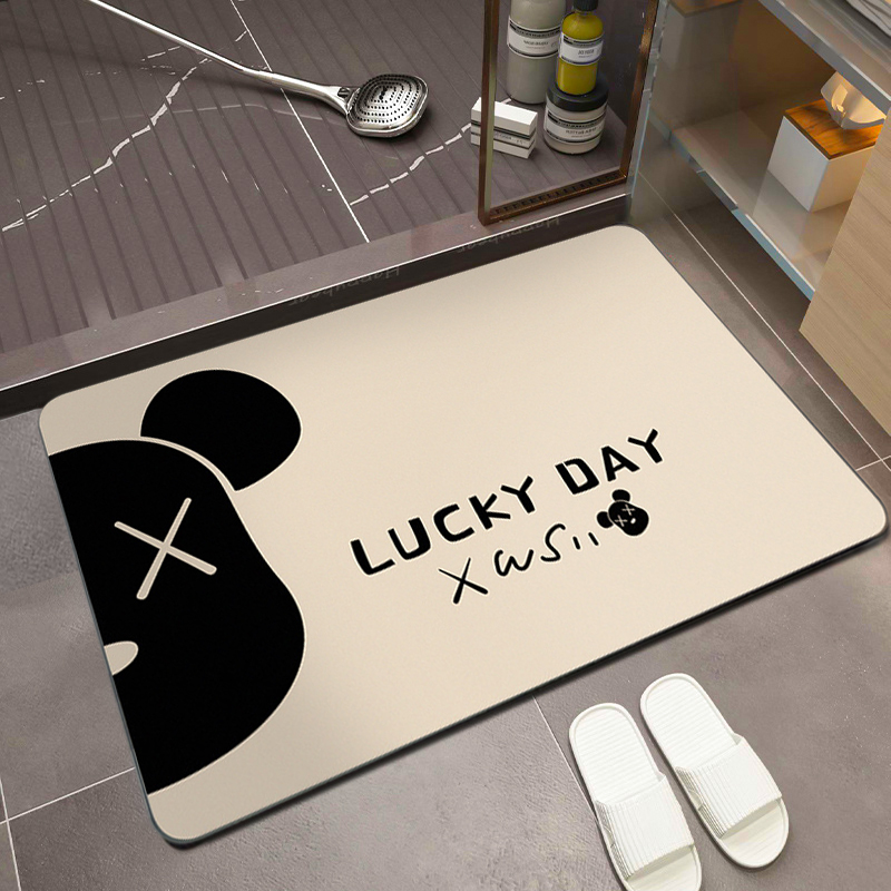 硅藻泥速干软卫生间门口吸水子地垫 怡沁园地垫