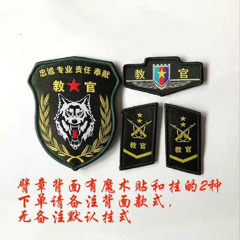 学生团体军训教官标志训练标牌定做胸章领章臂章教官学员牌标 - 图2