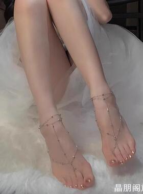 超仙纯欲脚背链女异域风情设计