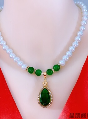 母亲节仿珍珠项链锁骨首