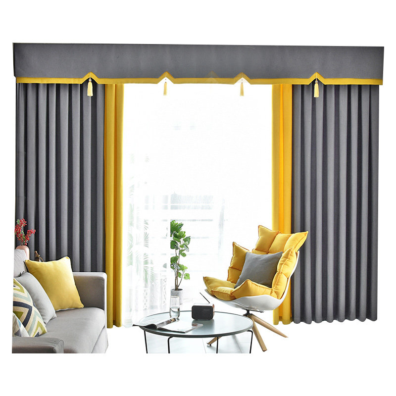 定制遮光窗帘帘头窗幔成品北欧简约亚麻网红款客厅卧室飘窗窗帘布,淘宝优惠券,粉丝福利购,淘宝优惠卷
