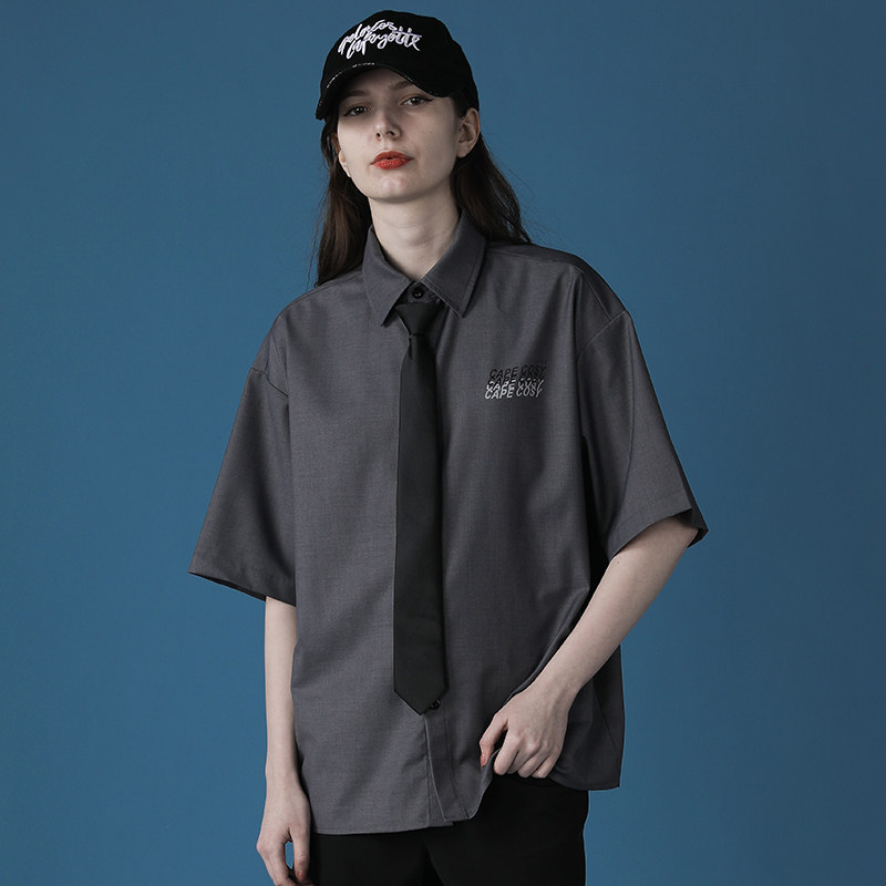 2020新款jk女短袖学生学院风bf衬衫 佐贝卡衬衫