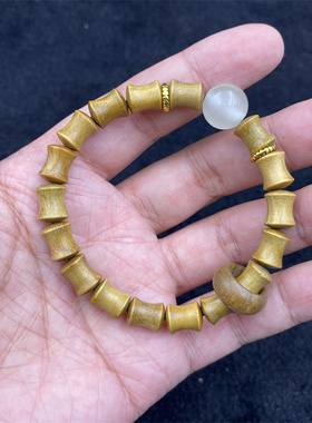 木质竹节珠手串男女士情侣手链