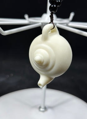 象牙果把把壶手把件把把胡神器小茶壶摆件随身携带文玩工艺品挂件