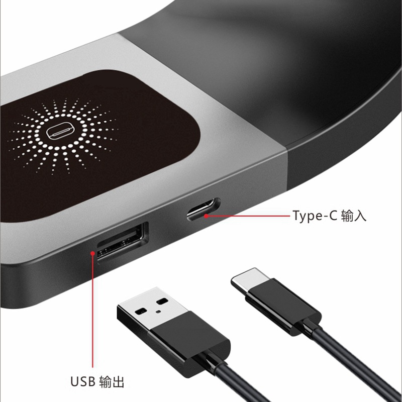 magsafe磁吸快充手机支架适用苹果iPhone12及以上 iwatch AirPod三合一无线充电器