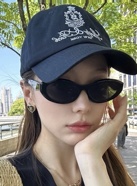 普家猫眼墨镜女发箍时尚潮牌显瘦高颜值窄框大牌辣妹防晒太阳镜男