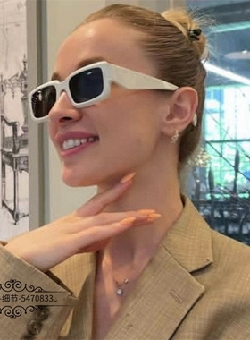 白色韩版墨镜男周翊然防晒时尚潮流显瘦街拍素颜复古旅行太阳镜女