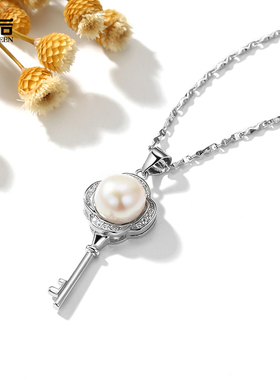 S925纯银天然淡水珍珠项链妈妈款