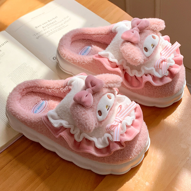美乐蒂棉拖鞋女款冬室内家居2025新款保暖可爱儿童棉鞋女童三丽鸥,淘宝优惠券,粉丝福利购,淘宝优惠卷