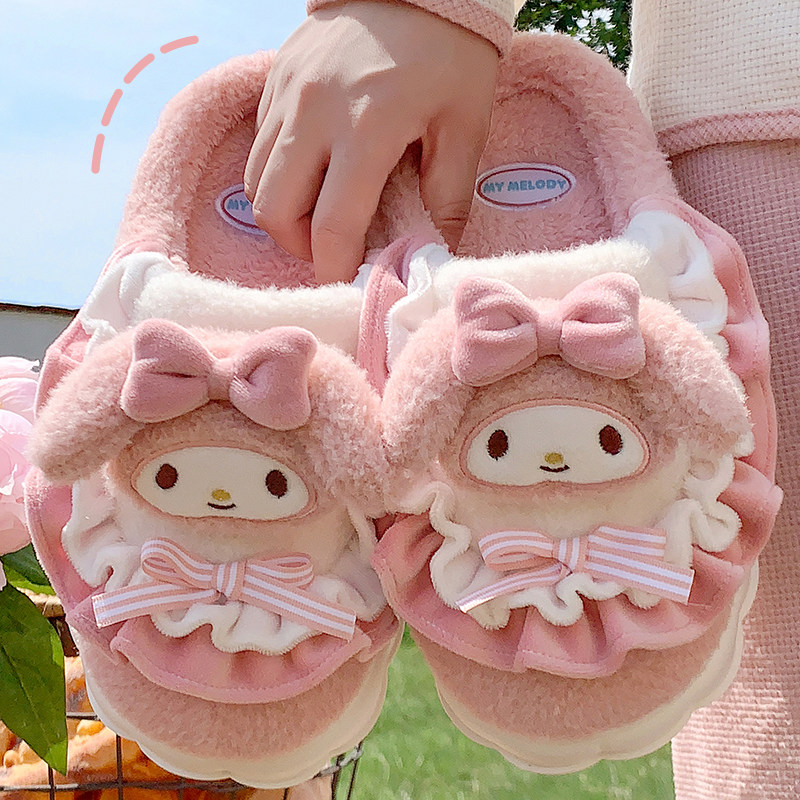 美乐蒂棉拖鞋女款冬室内家居2025新款保暖可爱儿童棉鞋女童三丽鸥,淘宝优惠券,粉丝福利购,淘宝优惠卷