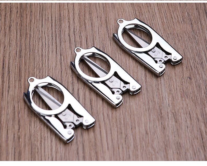 张小泉 不锈钢折叠剪旅行小剪刀 指甲剪钓鱼剪居家日用轻巧便携带